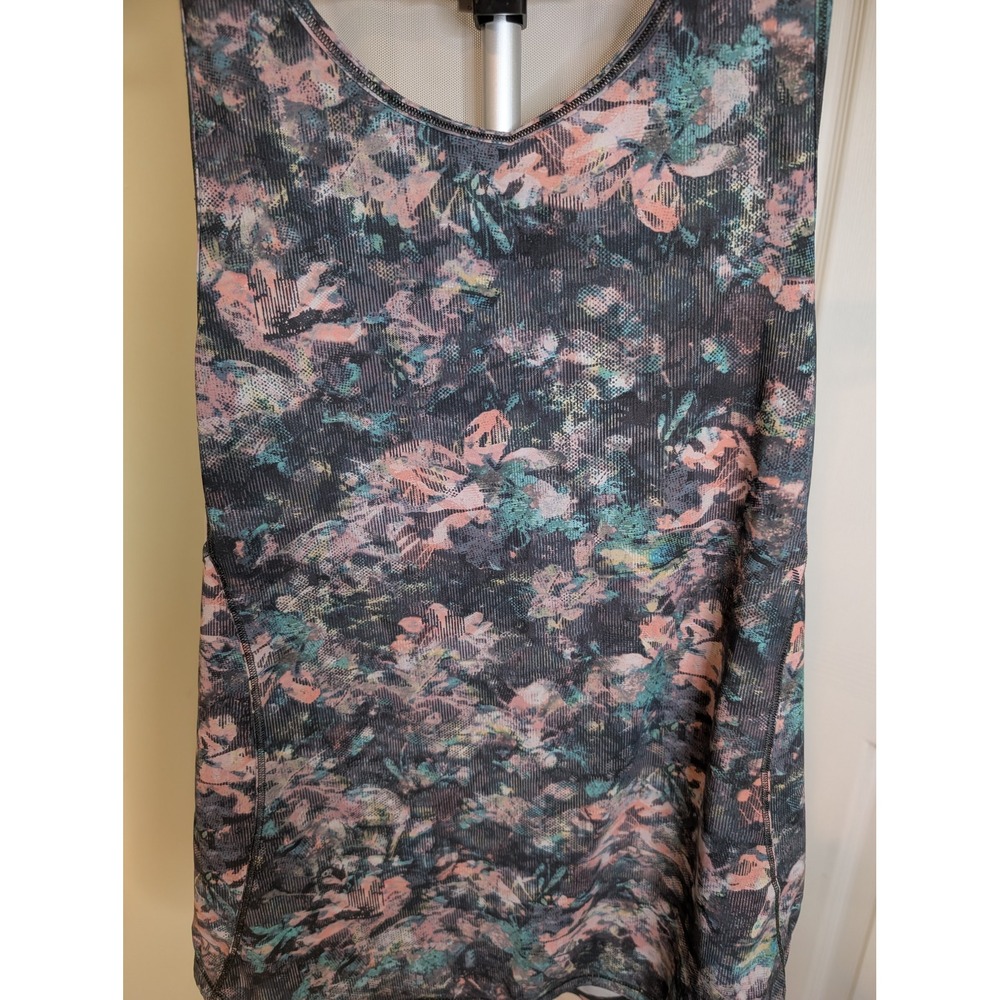 Lululemon Sculpt Tank Top Women 4 Dappled Daze Multi Mesh Back Racerback Active - Picture 3 of 5